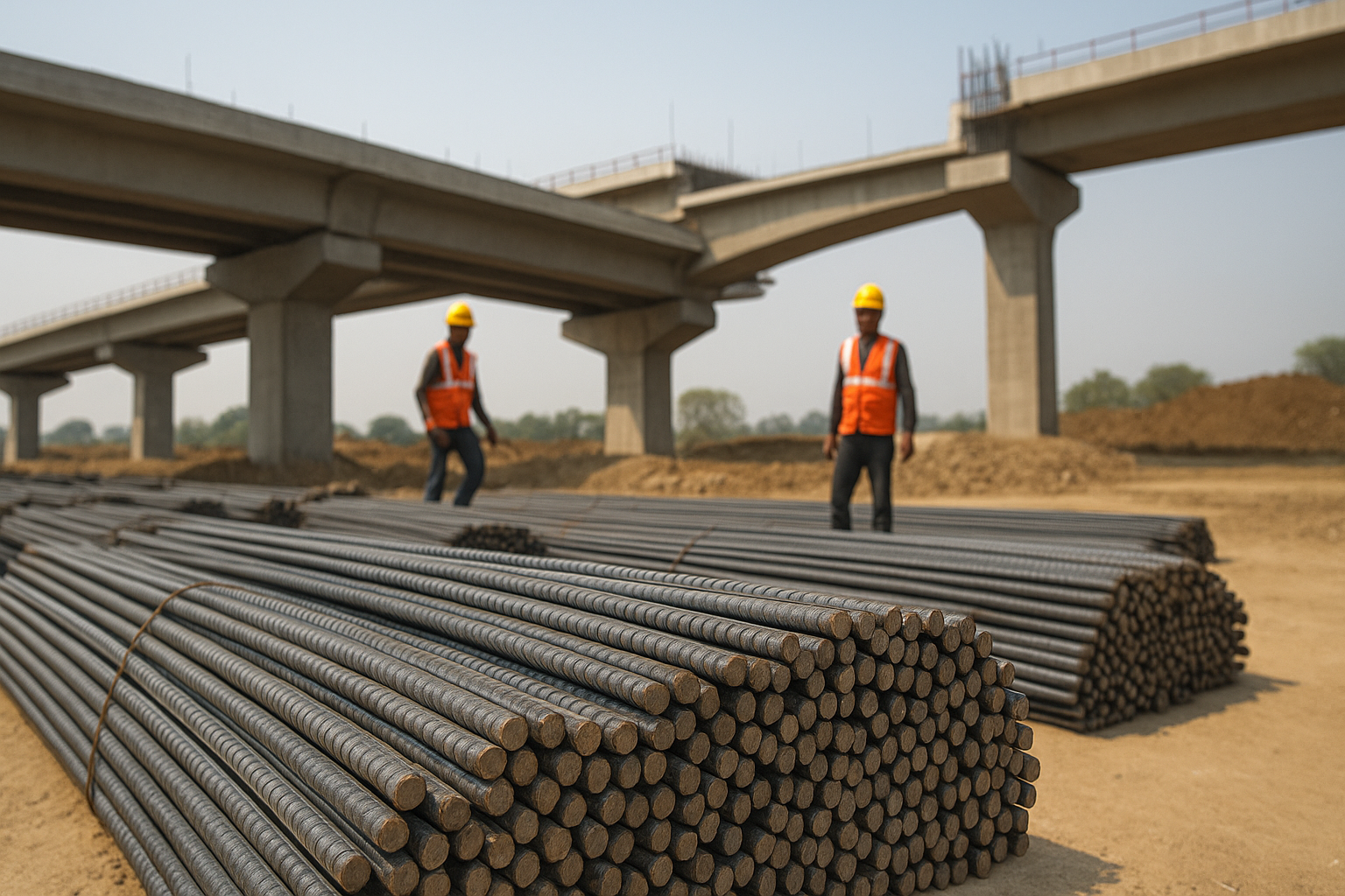 TMT Bars for Flyover Construction