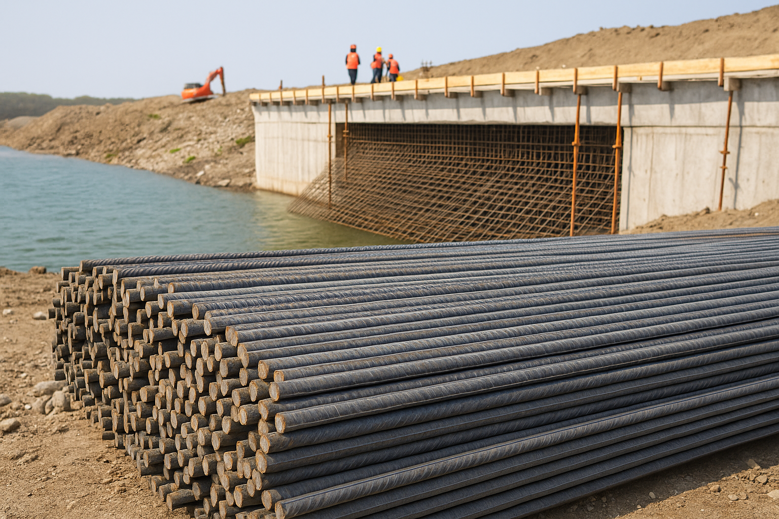 TMT bars for dam construction